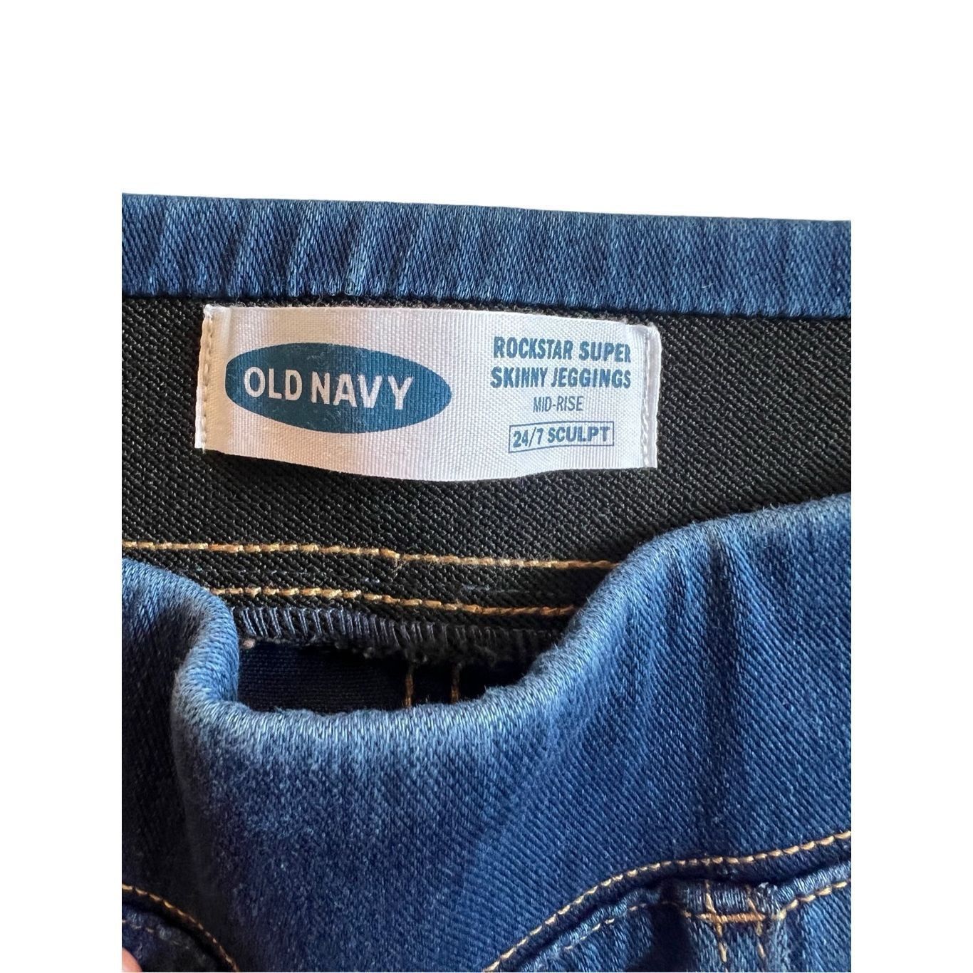Old Navy Old Navy Rockstar Jeggings Jeans size 24/7 Size 27" / US 4 / IT 40 - 3 Thumbnail