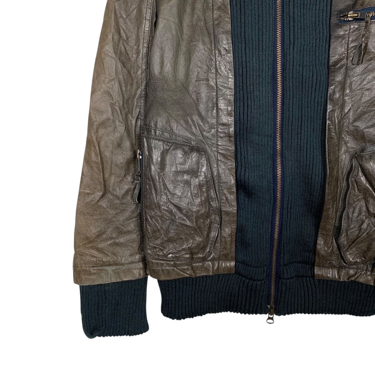 Other Smork Hooded Leather Jacket Size XS / US 0-2 / IT 36-38 - 3 Thumbnail