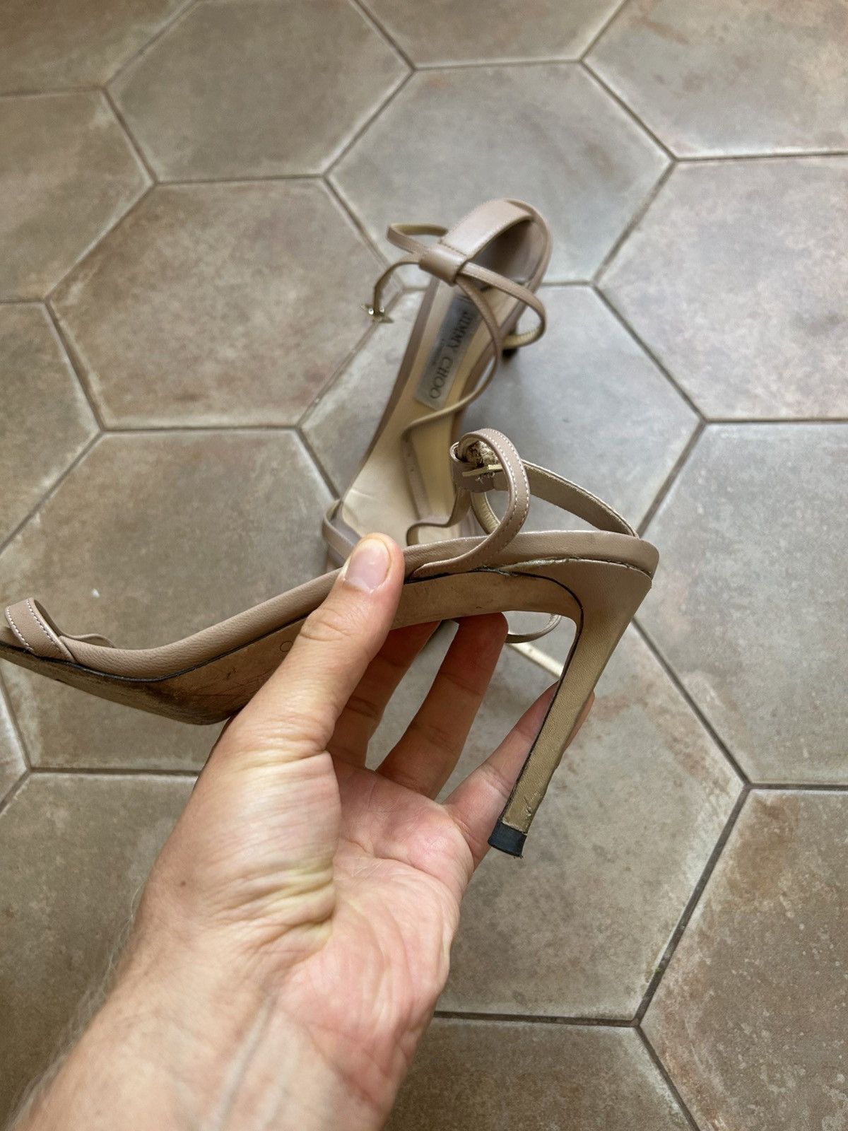 Jimmy Choo Jimmy Choo High Heels Sneak Skin Luxury Size US 9.5 / IT 39.5 - 3 Thumbnail