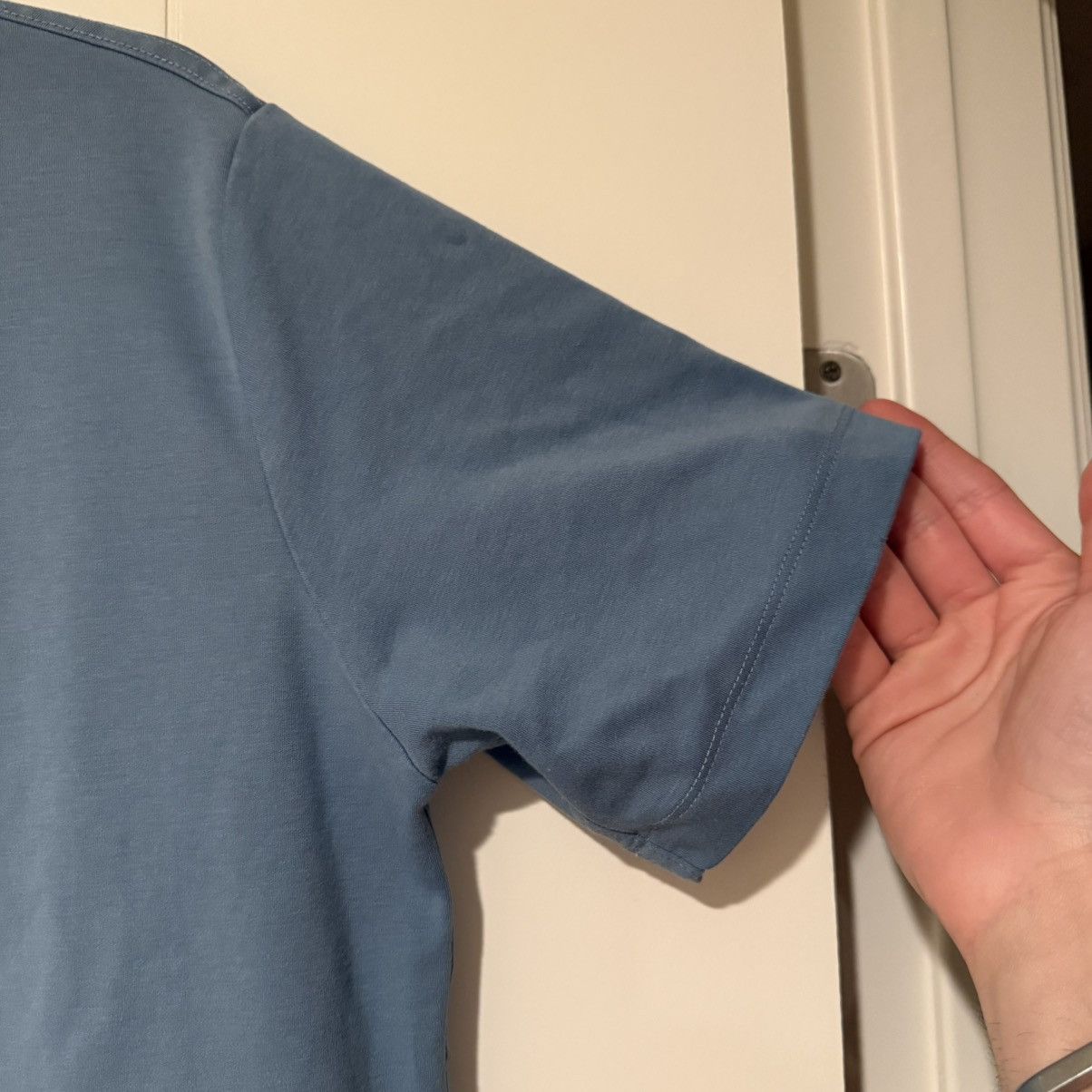 Hermes Hermès Men’s "Quarterb'H" Sky Blue Crewneck T-shirt Small Size US S / EU 44-46 / 1 - 6 Thumbnail