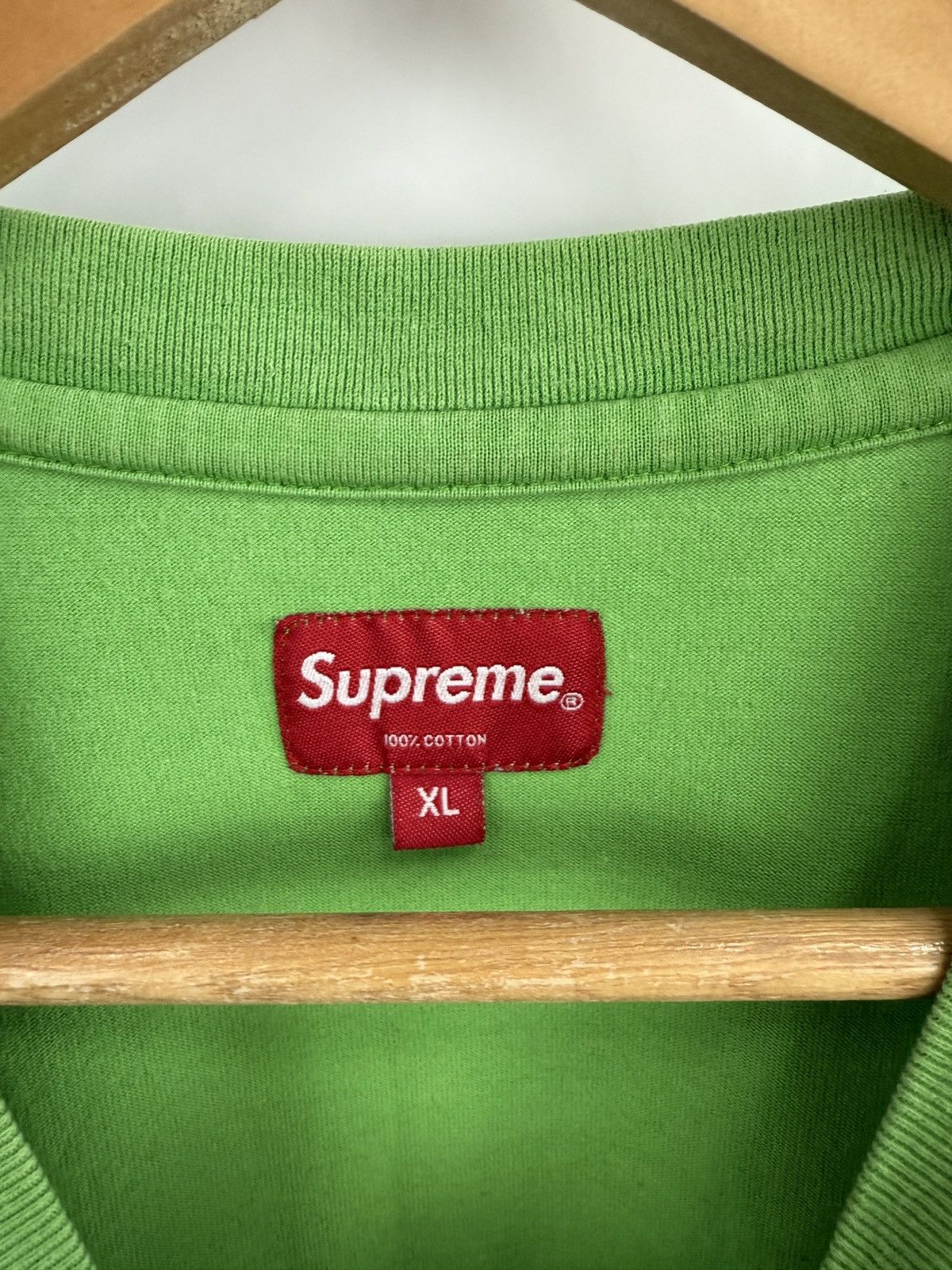 Supreme 🇺🇸 Y2K Supreme Green T-Shirt Skateboard BMX Rare Retro Hype Size US XL / EU 56 / 4 - 5 Thumbnail