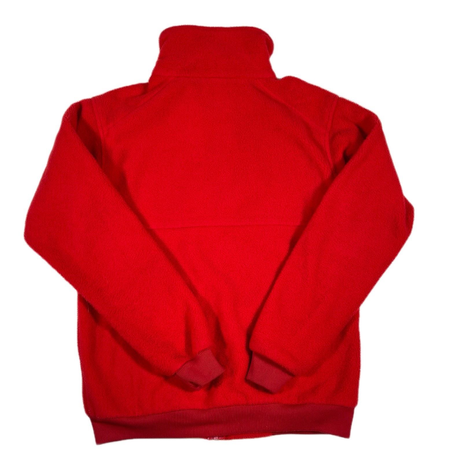 Rei × Vintage Vintage 90s REI Thick Fleece Red Full Zip Jacket Medium Tall Size US M / EU 48-50 / 2 - 6 Thumbnail