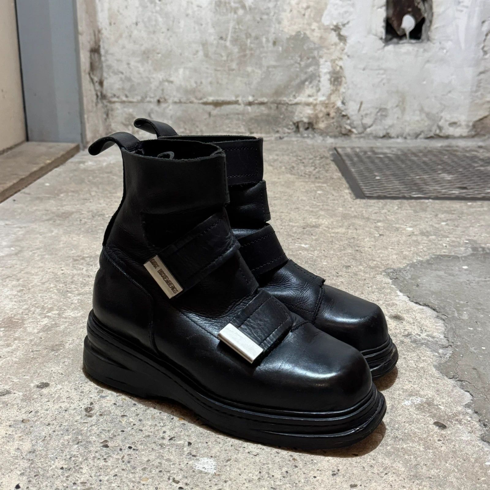 Dirk Bikkembergs F/W 1995 Dirk Bikkembergs quadstrap boots Size US 7.5 / IT 37.5 - 1 Thumbnail