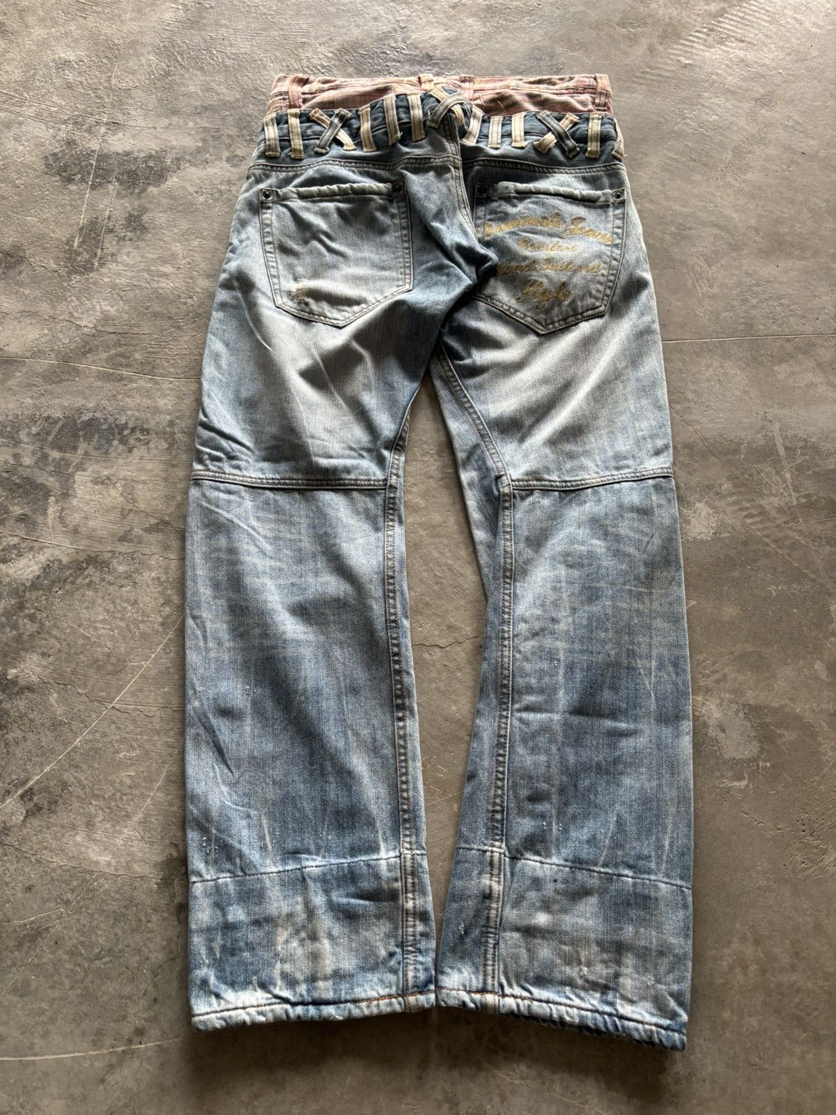 Hysteric Glamour DOUBLE WAIST dominate stone washed punk flannel layered rock Size US 32 / EU 48 - 13 Thumbnail