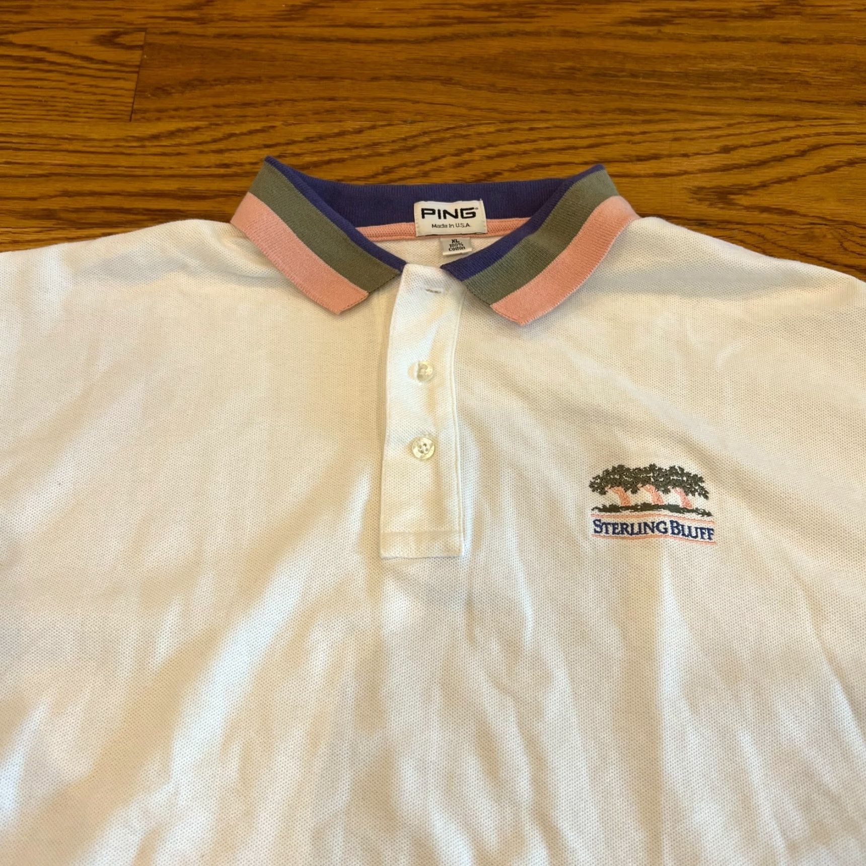 Vintage VINTAGE Ping Golf Polo Shirt Men Size XL Short Sleeve Embroidered White Activewear Casual Size US XL / EU 56 / 4 - 3 Thumbnail