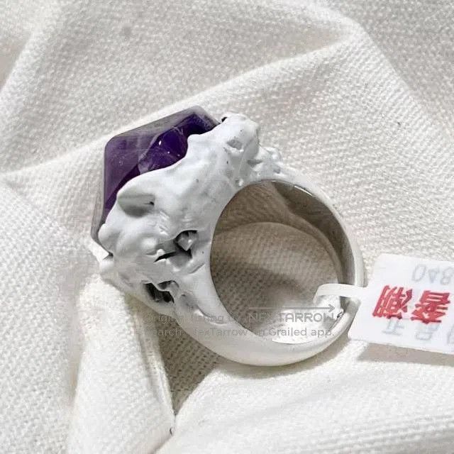 Dior Dior x Daniel Arsham Cracked Amethyst Ring. Size ONE SIZE - 2 Thumbnail