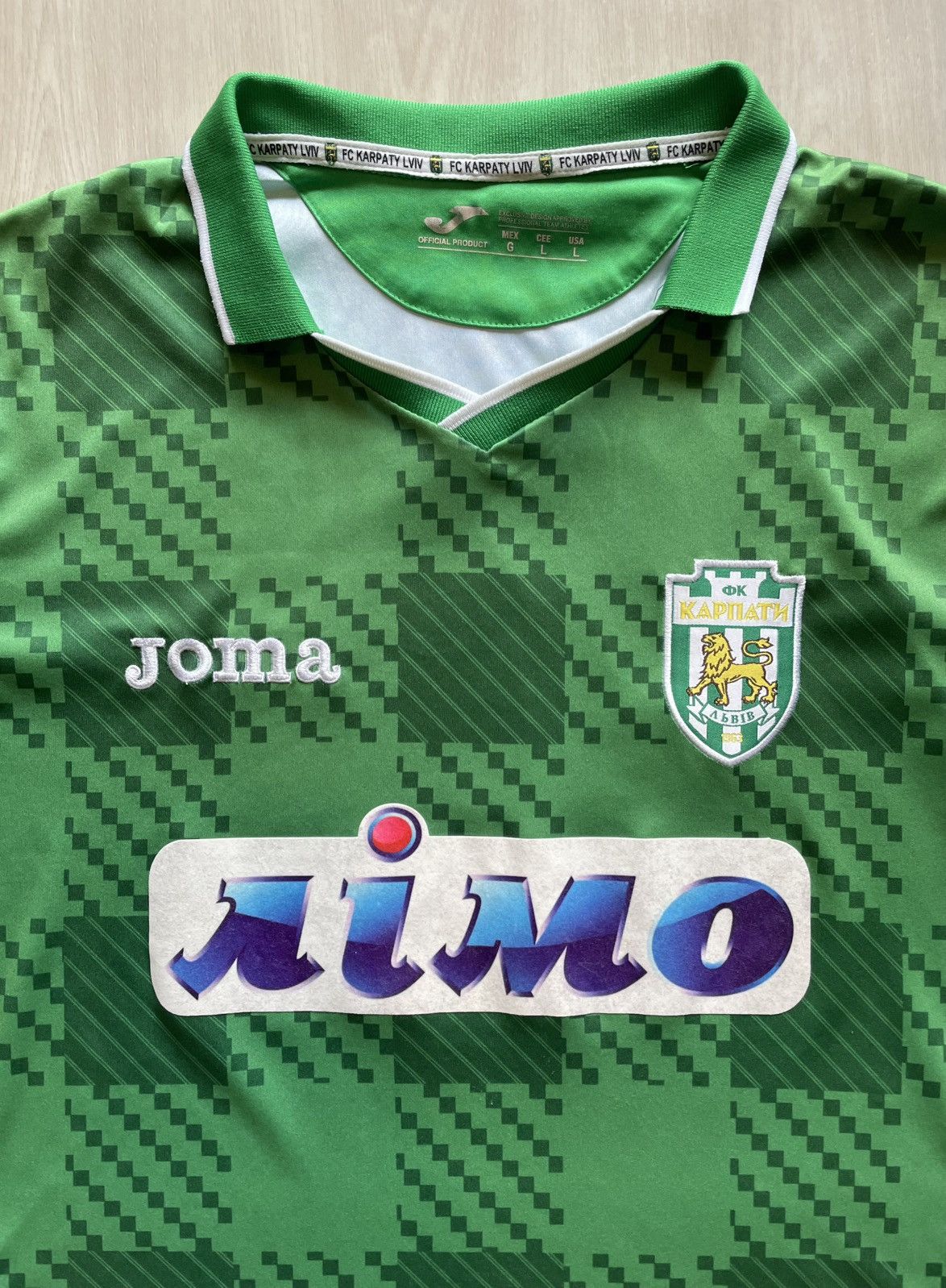 Joma 2014 KARPATY LVIV UKRAINE FOOTBALL SOCCER JERSEY JOMA Sz L Size US L / EU 52-54 / 3 - 2 Thumbnail