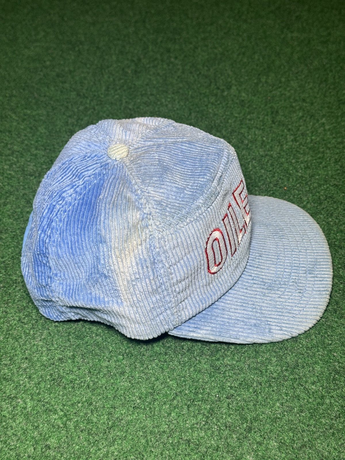 New Era Vintage Houston Oilers Corduroy RARE NFL 80s Snapback Hat Size ONE SIZE - 2 Thumbnail