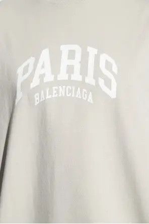 Balenciaga o1bcso1str1224 Cities Paris T-Shirt Medium Fit in Light Grey Size XS / US 0-2 / IT 36-38 - 2 Thumbnail