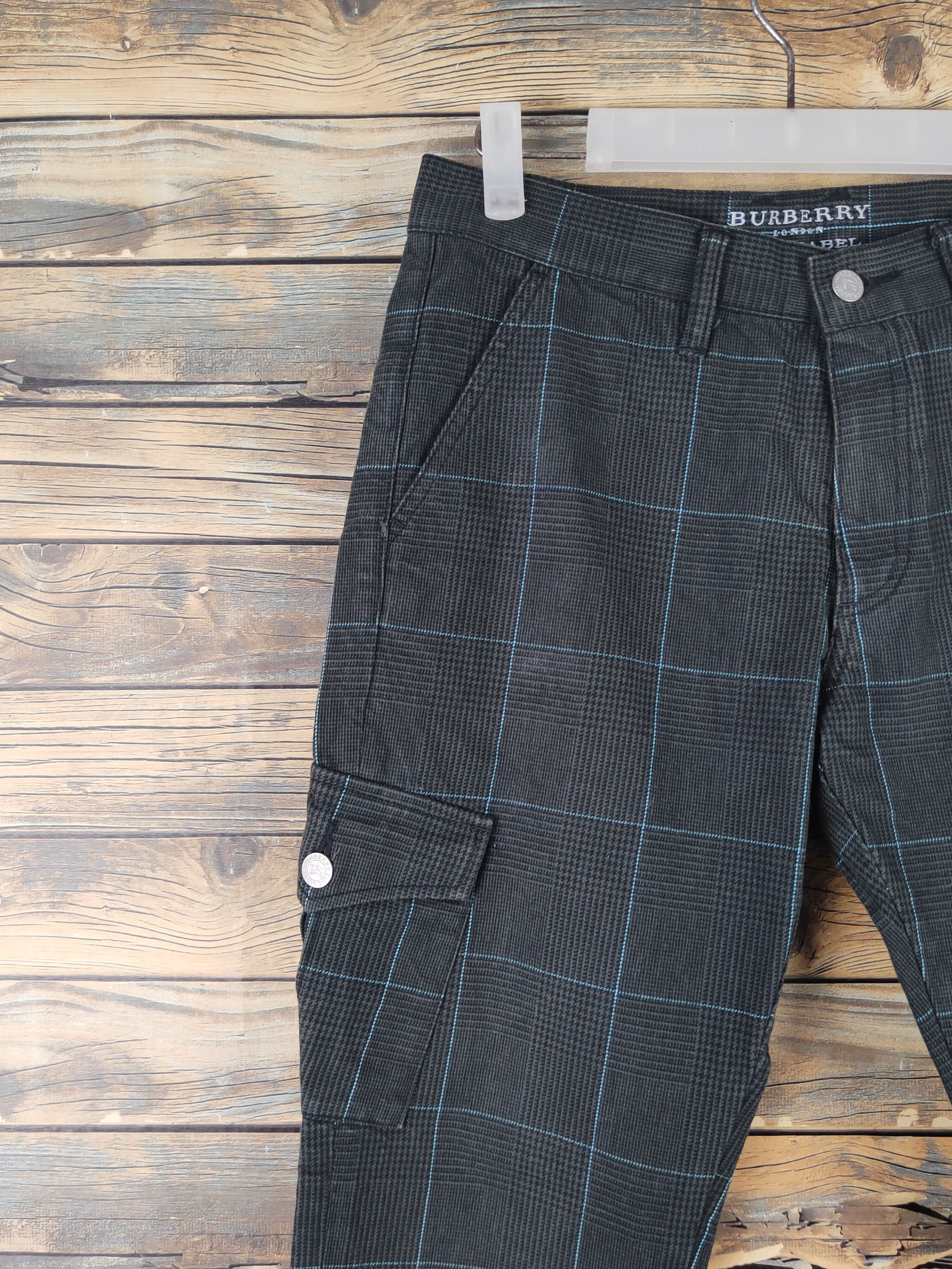 Burberry DL Burberry Black Multipocket Tactical Cargo Pants #1462 Size 31" - 3 Thumbnail