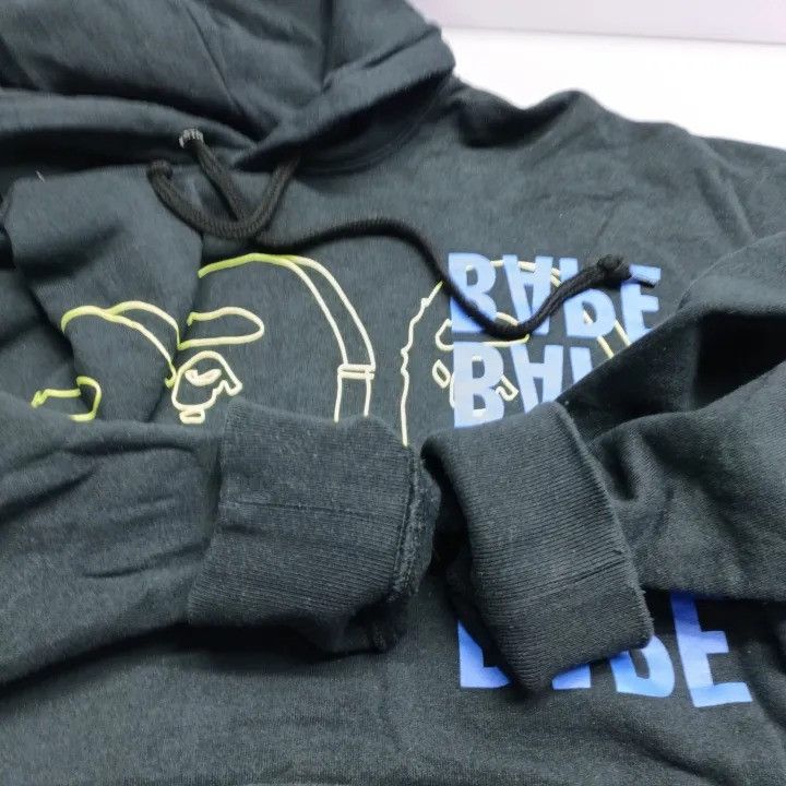 Bape BAPE Men's Black Reversed Logo Pullover Hoodie Size US XXL / EU 58 / 5 - 8 Thumbnail