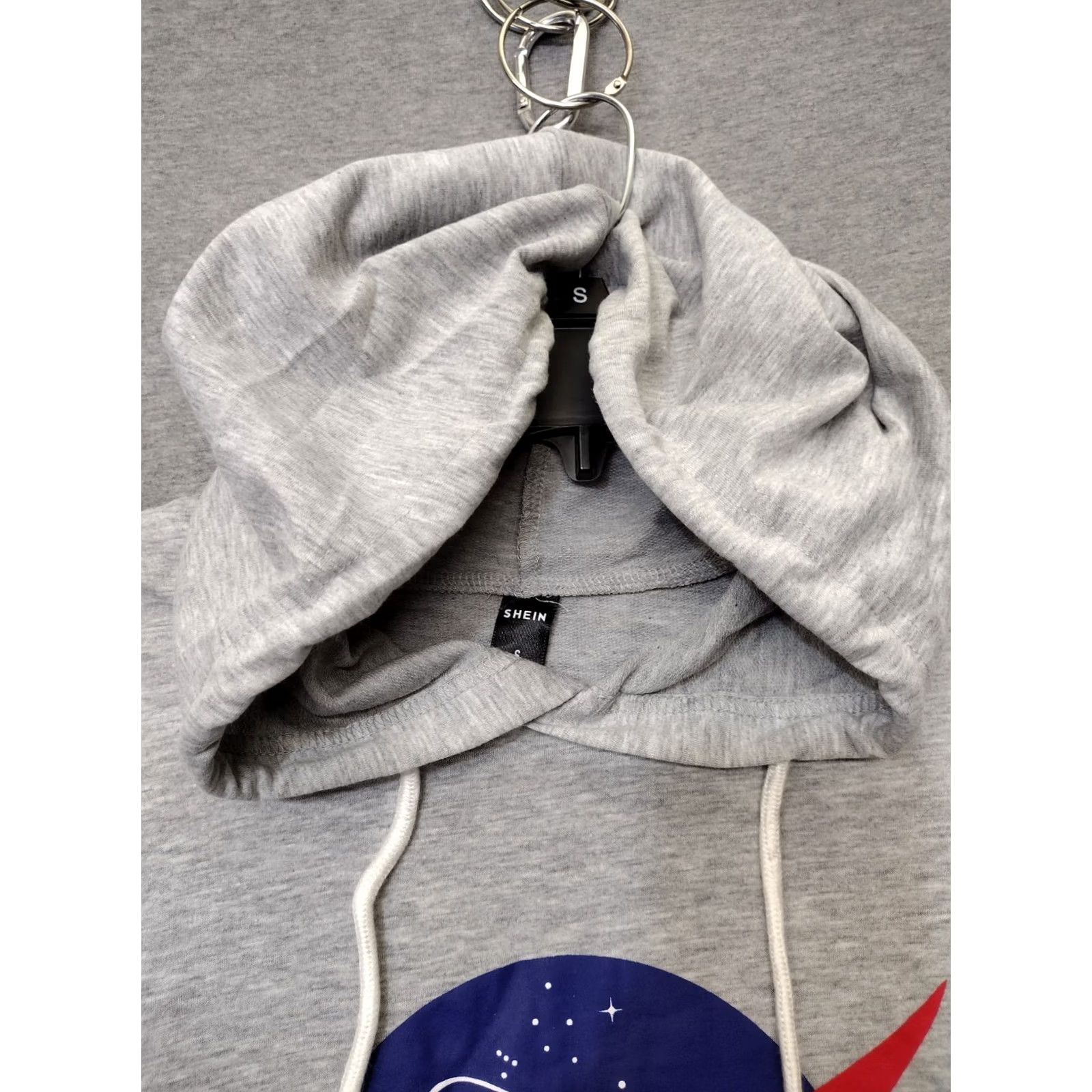 Shein SHEIN NASA hoodie Logo Space Grey Sweatshirts S Unisex Adults Regular XS- I cannot. Size US S / EU 44-46 / 1 - 3 Thumbnail