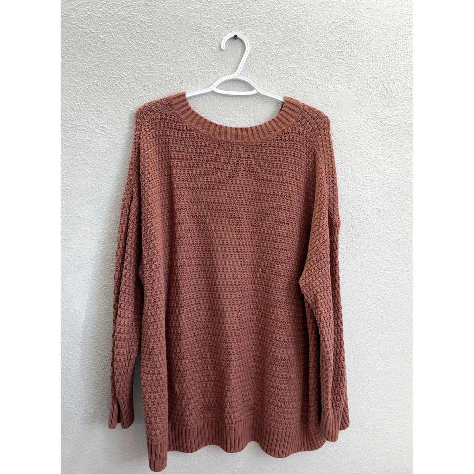 Old Navy Old Navy Sweater Women's 2X Knit Orange Long Sleeve Tunic Shaped Crew Neck Pullover Casual Knitwear Size XXL / US 16-18 / IT 52-54 - 5 Thumbnail