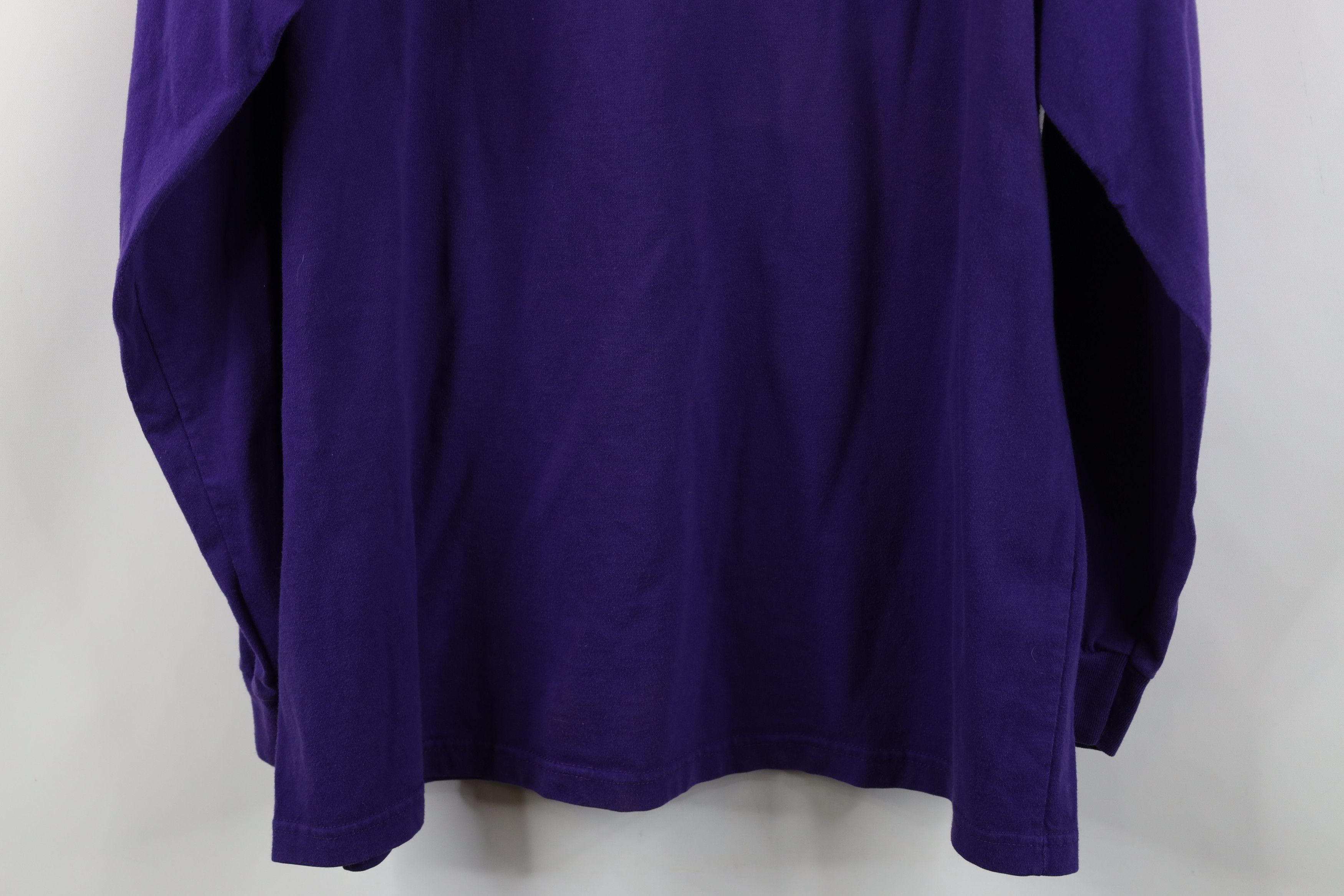 Vintage Vintage 90s Streetwear Baseball Mock Neck T-Shirt Purple USA Size US XXL / EU 58 / 5 - 13 Thumbnail