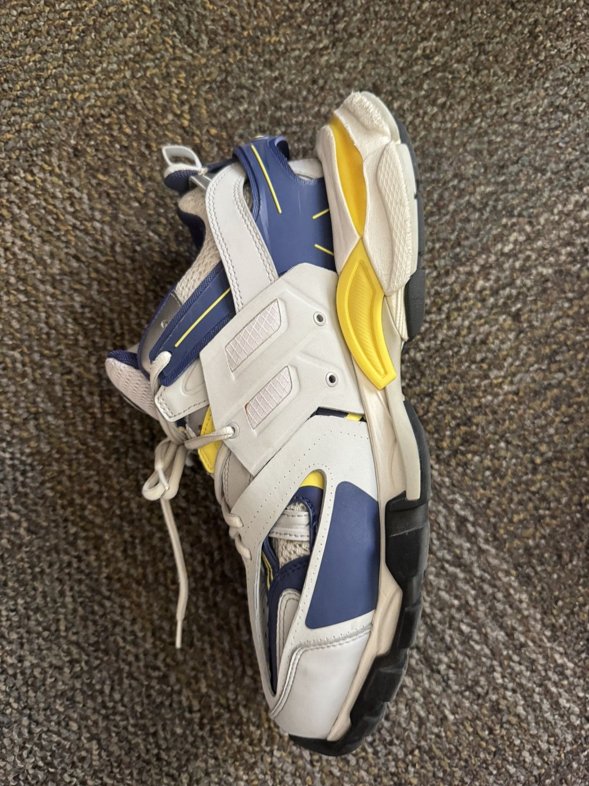 Balenciaga Balenciaga Track Sneaker 'White Dark Blue Yellow' Size US 10 / EU 43 - 3 Thumbnail