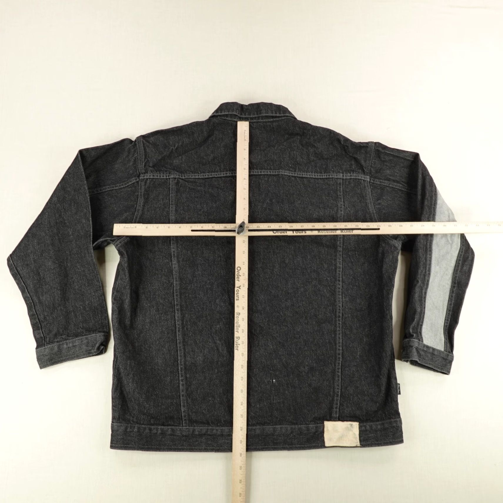 Sean John VINTAGE Sean John Jacket Mens XL Black Denim Jean Coat Button Up Hip Hop Y2K Size US 36 / EU 52 - 7 Thumbnail