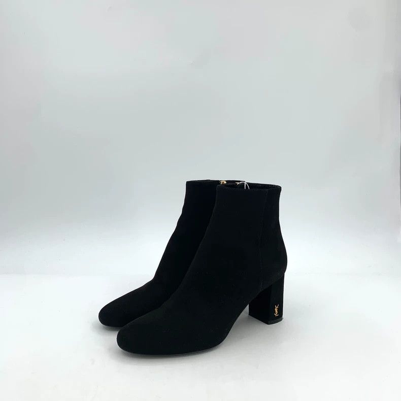 Saint Laurent Paris Saint Laurent Paris Black logo gold standard round-headed Size US 5.5 / IT 35.5 - 1 Thumbnail