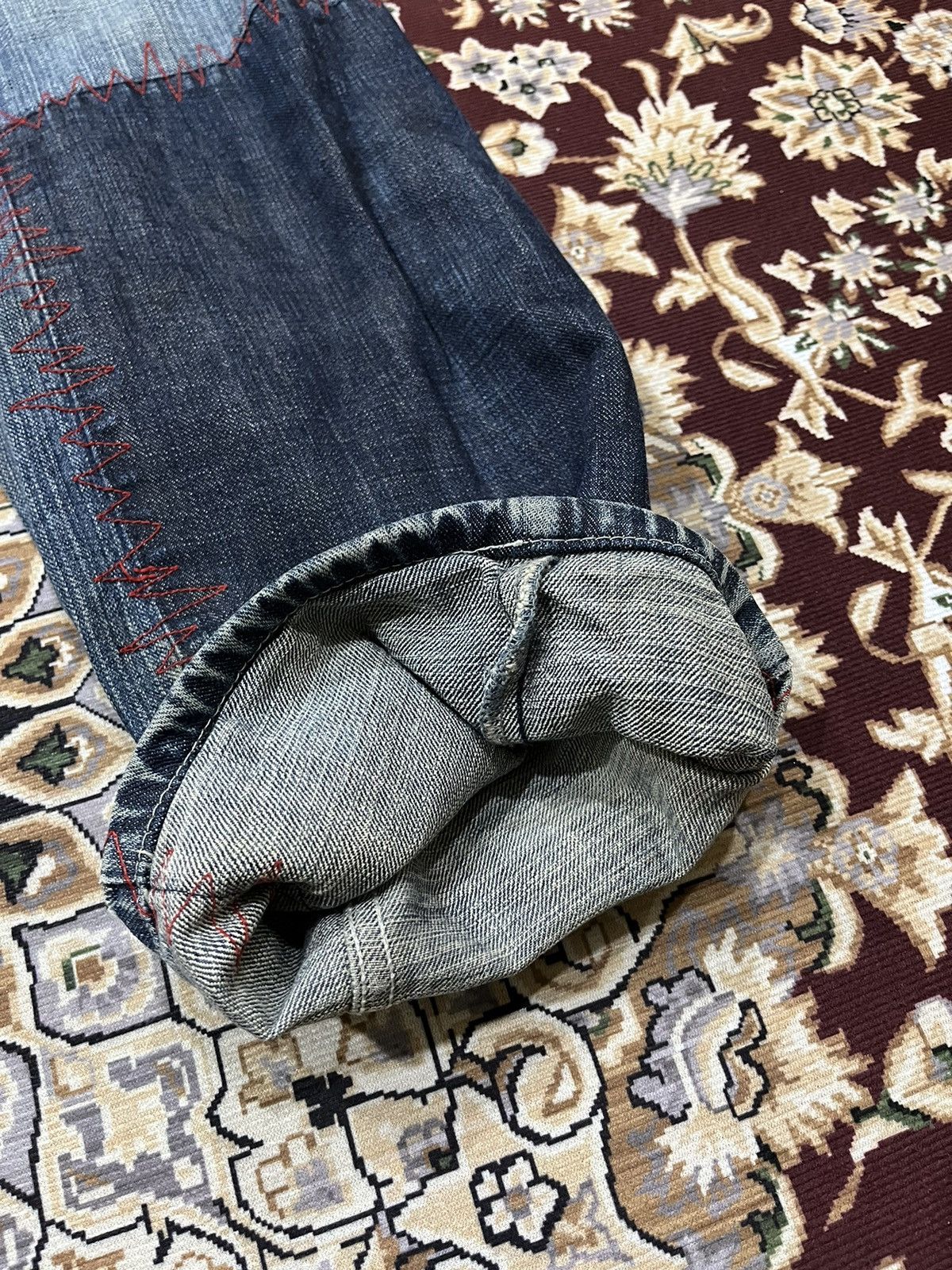 Swagger Swagger Japanese Brand Patchwork Denim Size US 34 / EU 50 - 5 Thumbnail