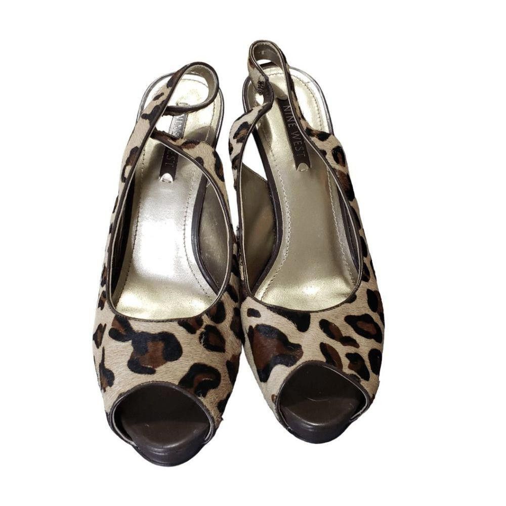 Nine West CT1615 Ladies Cheeta Print Nine West Heels 3.5" size 9.5 Size US 9.5 / IT 39.5 - 1 Thumbnail
