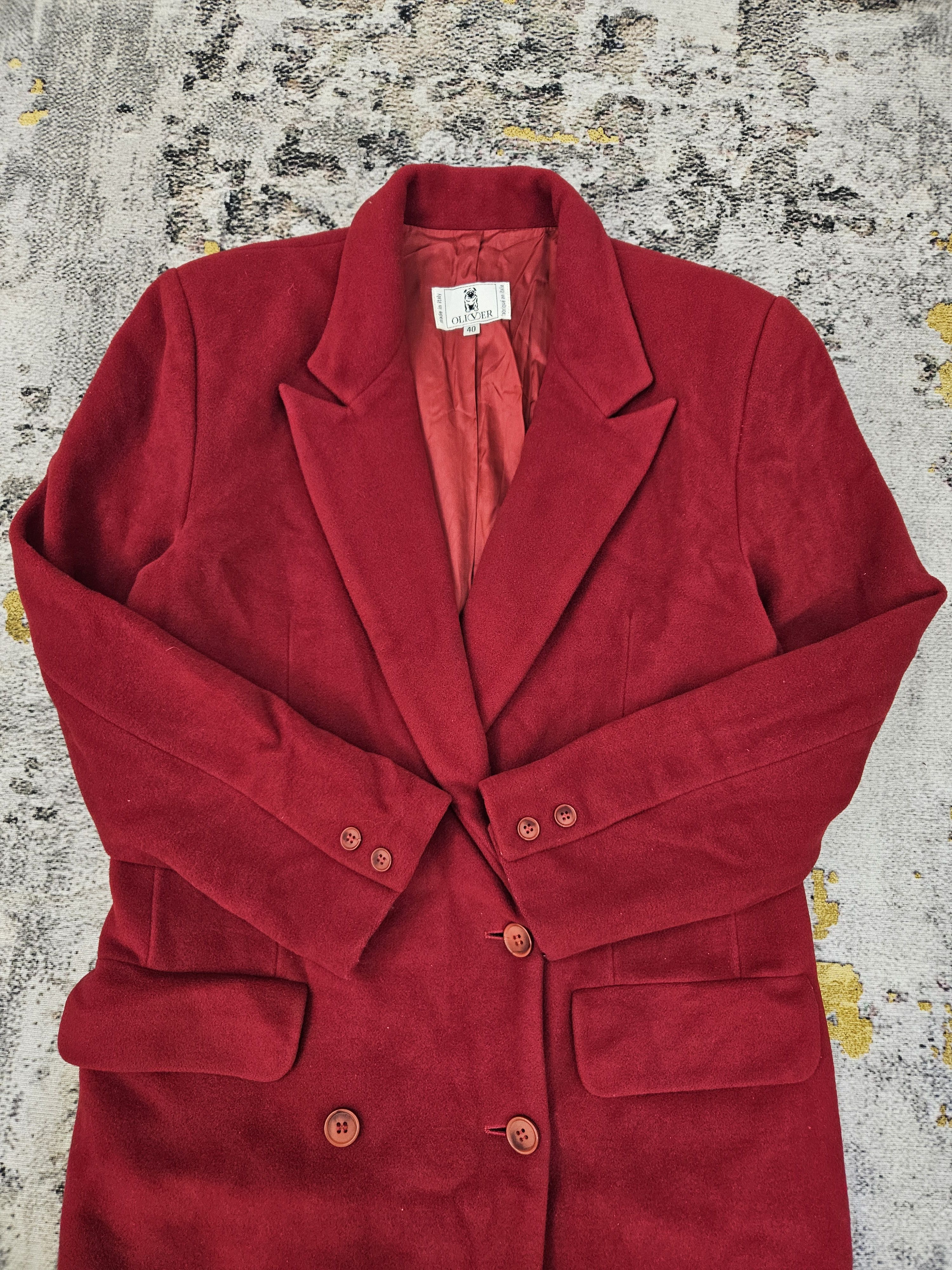 Valentino Oliver Valentino Made in Italy Long Wool Coat - Luxury Wear Size S / US 4 / IT 40 - 9 Thumbnail