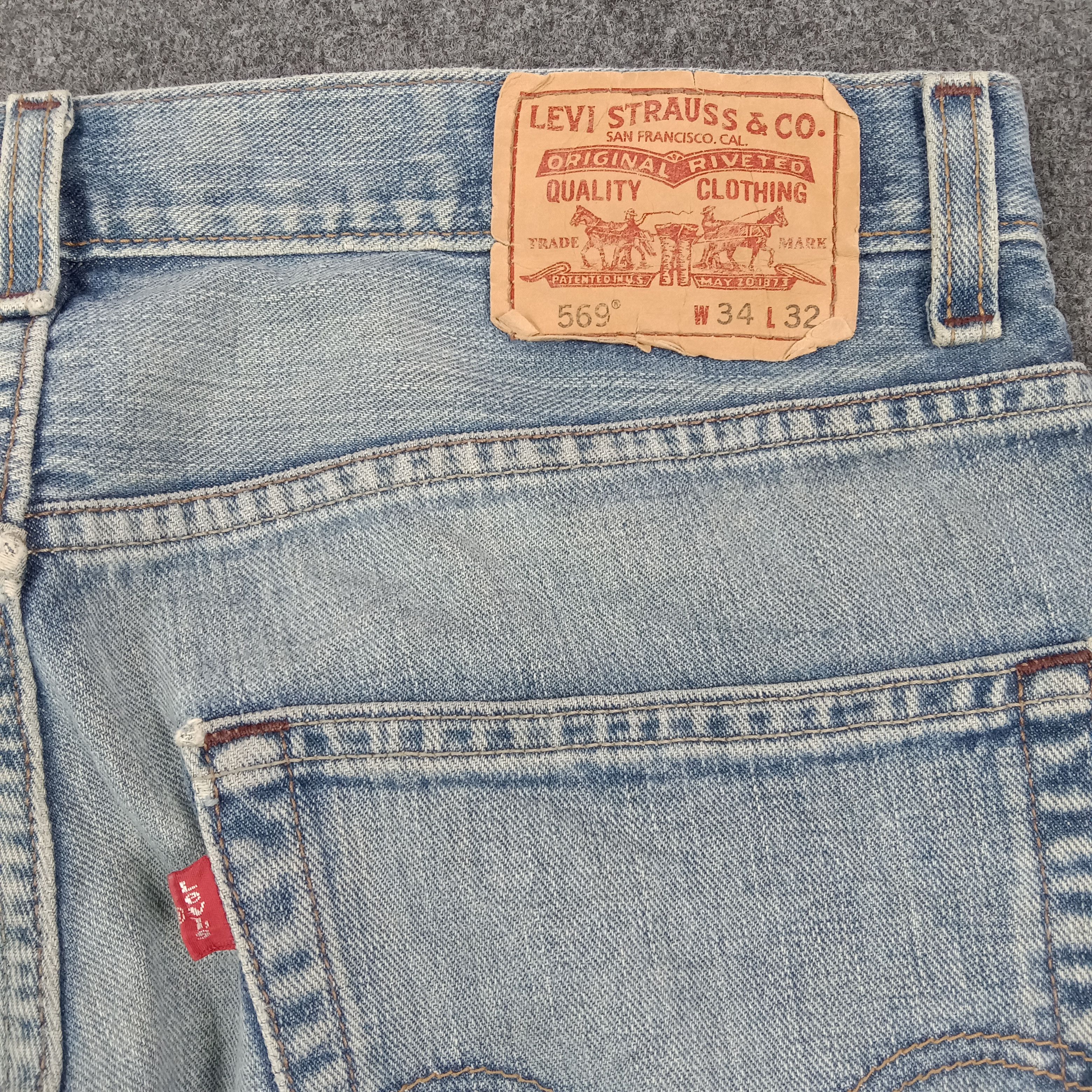 Levi's Levi's 569 Loose Fit American Distressed Denim Jeans C280N18 Size US 34 / EU 50 - 8 Thumbnail