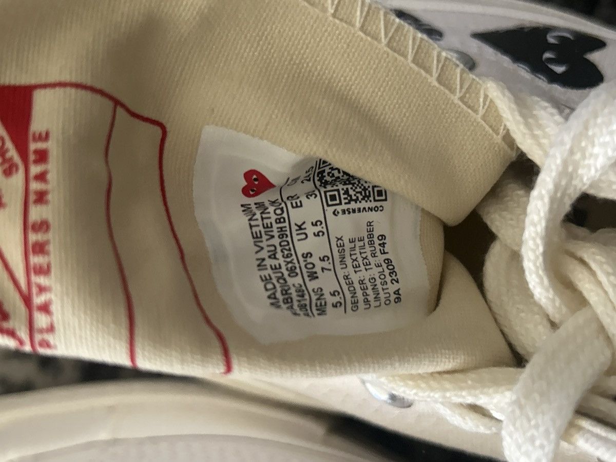 Comme des Garcons PLAY COMME des GARÇONS PLAY Converse Edition Chuck 70 Sneaker Size US 7.5 / IT 37.5 - 5 Thumbnail