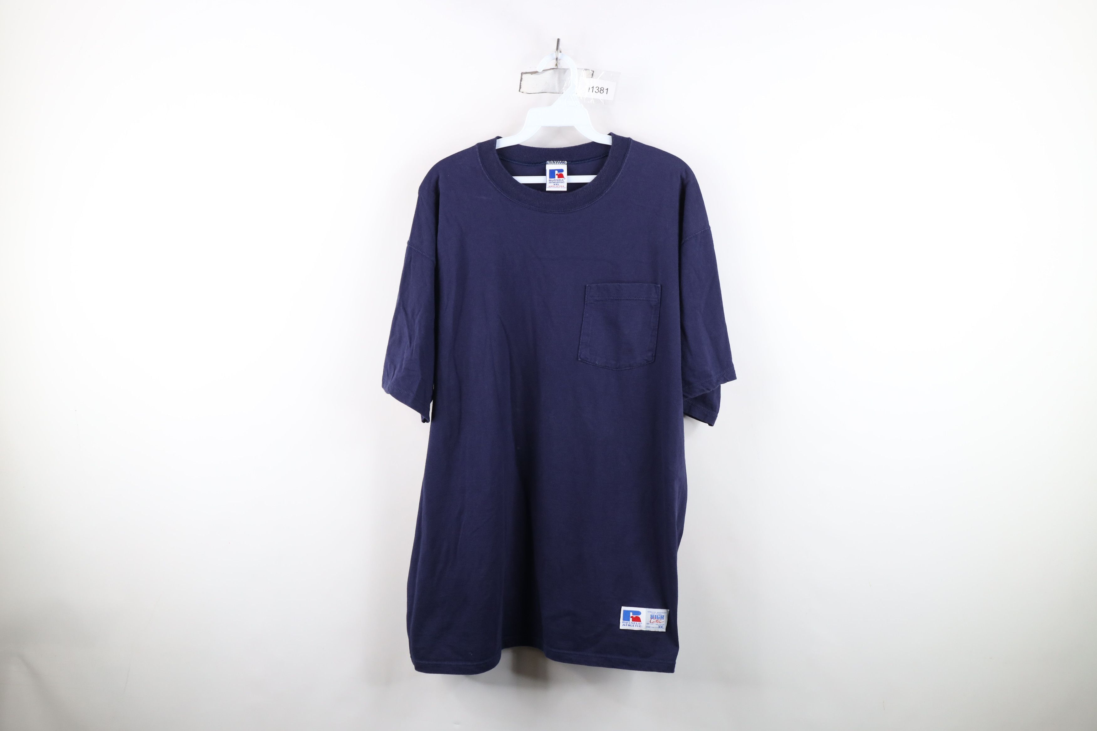 Russell Athletic Vintage 90s Russell Athletic Cotton Pocket T-Shirt USA Size US XXL / EU 58 / 5 - 1 Thumbnail