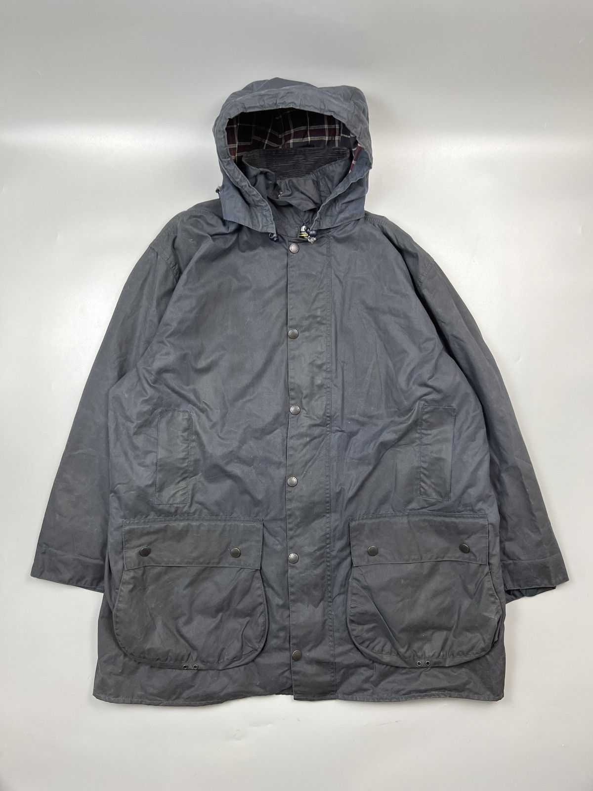 Barbour Barbour Border Hooded Waxed Jacket Y0411 Grailed