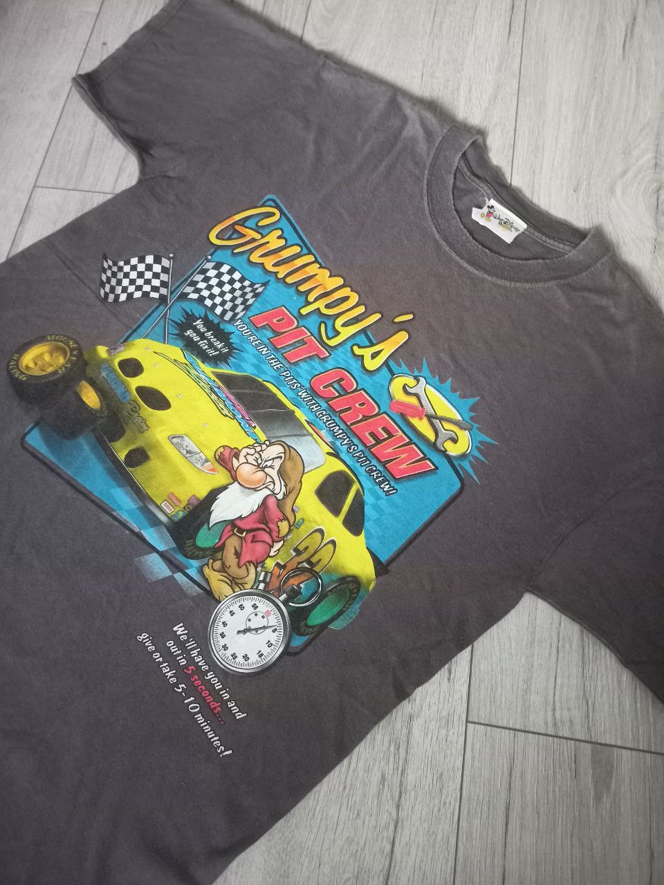 Disney Walt Disney World Grumpy's Pit Crew Racing Vintage Y2K Size US L / EU 52-54 / 3 - 3 Thumbnail