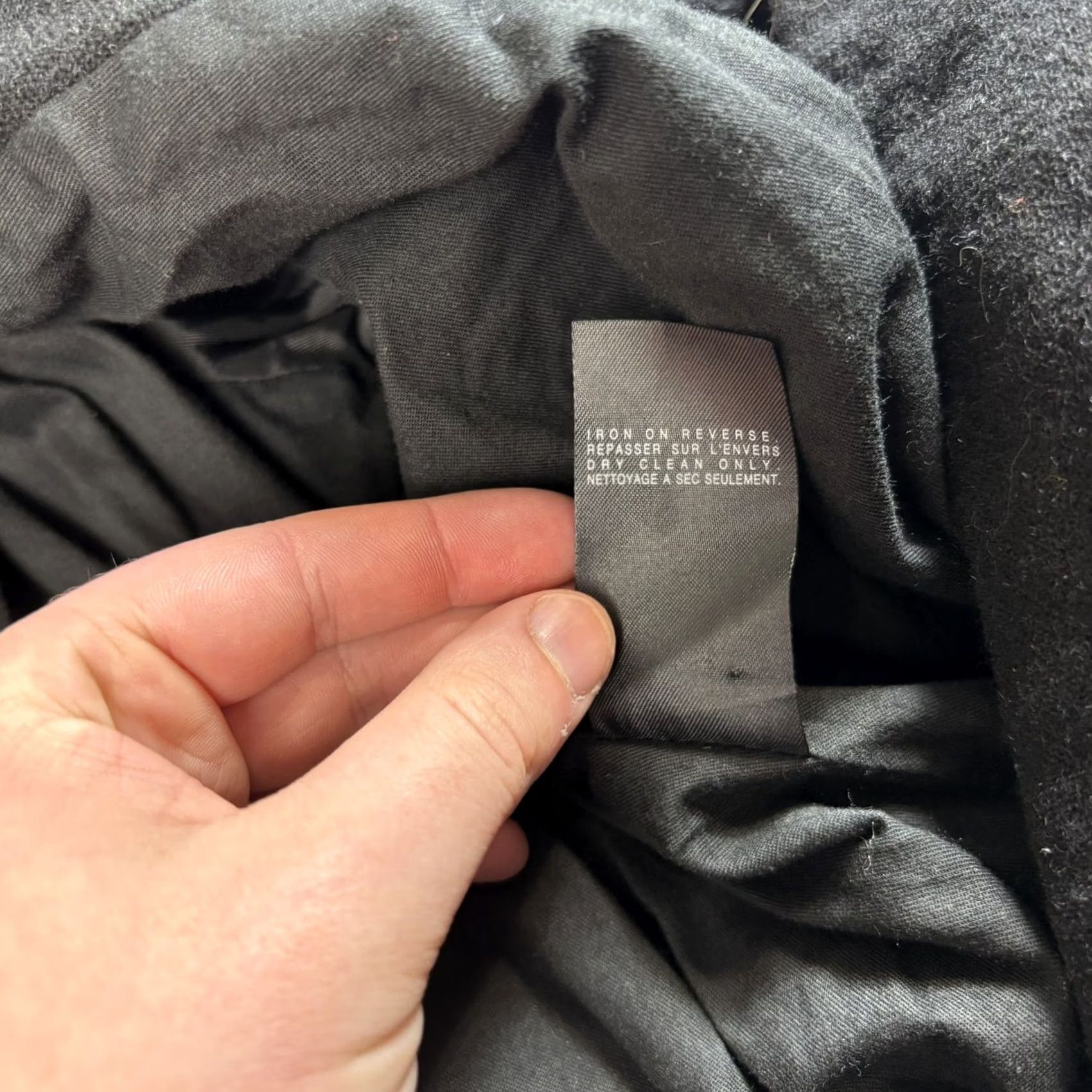 Allsaints AllSaints Spitalfields Wool Coat Women 8 Black Button Belted Lined Overcoat Size M / US 6-8 / IT 42-44 - 5 Thumbnail