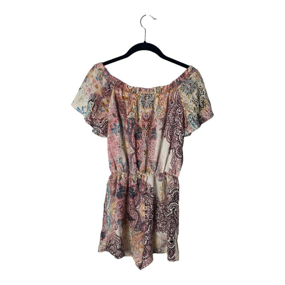 Other Off the Shoulder printed abstract romper Size 27" / US 4 / IT 40 - 2 Thumbnail