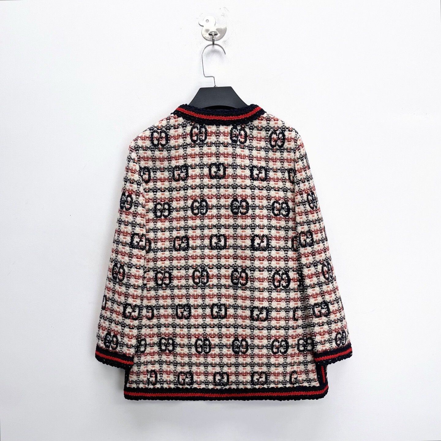 Gucci Gucci Black Red T Double G Cardigan Size US M / EU 48-50 / 2 - 2 Thumbnail