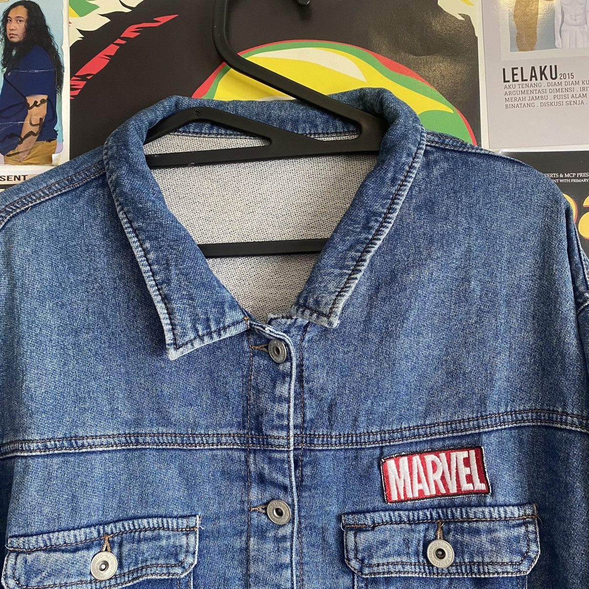 Marvel Comics Vintage Marvel Japanese Denim Jacket Size US XL / EU 56 / 4 - 2 Thumbnail