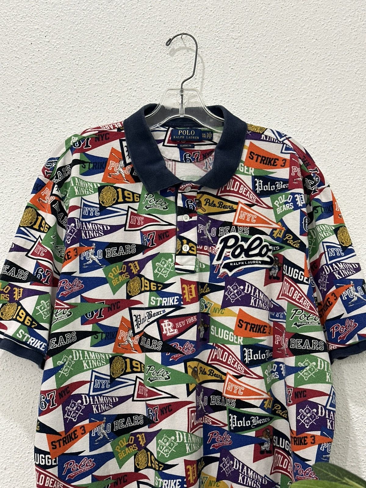 Polo Ralph Lauren Polo Ralph Lauren Art Deco Pennant Stadium Bears Shirt 3XL Size US XXL / EU 58 / 5 - 2 Thumbnail