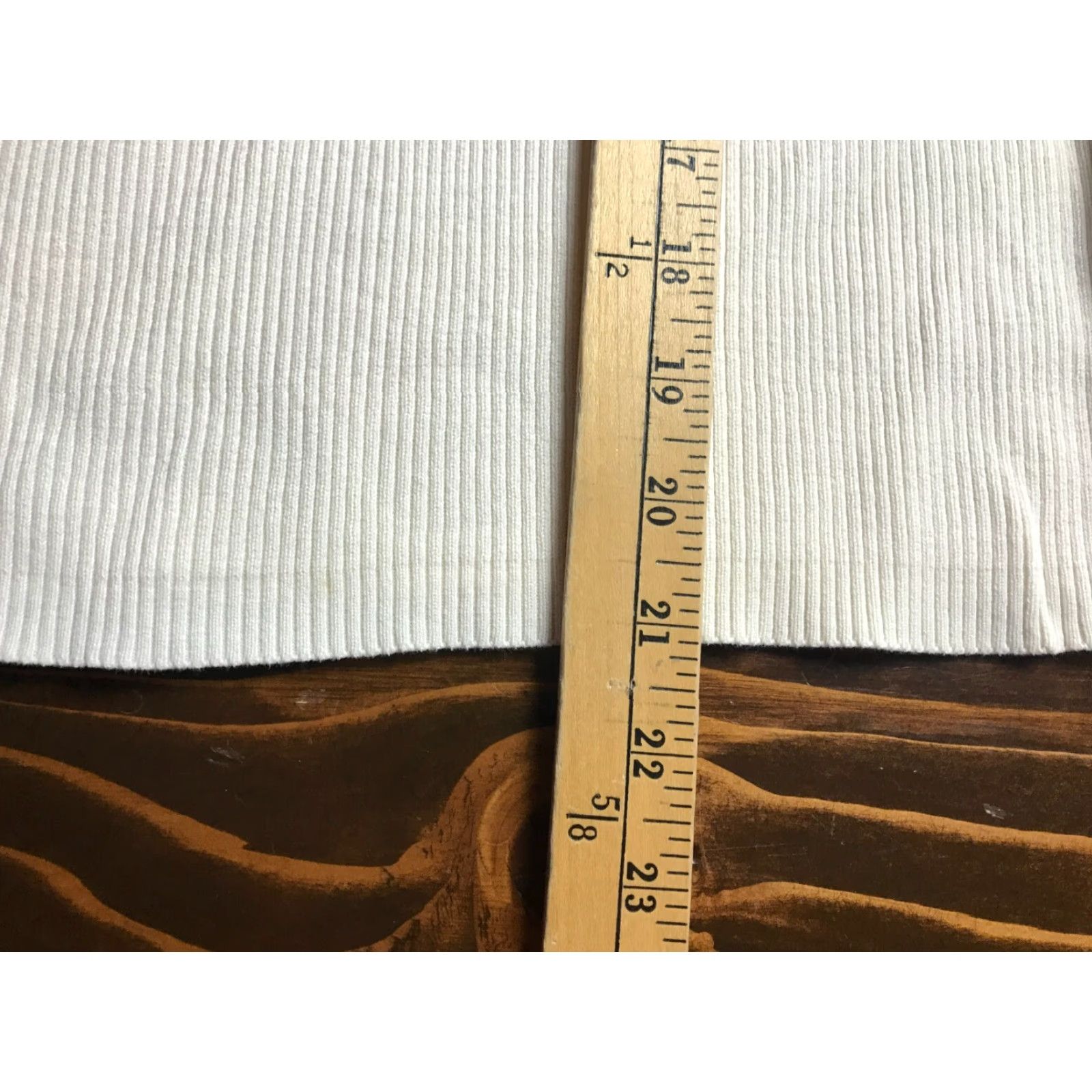 Vintage Telluride Clothing Co. Shirt Women's Large Cream Ribbed 3/4 Sleeve Size L / US 10 / IT 46 - 4 Thumbnail