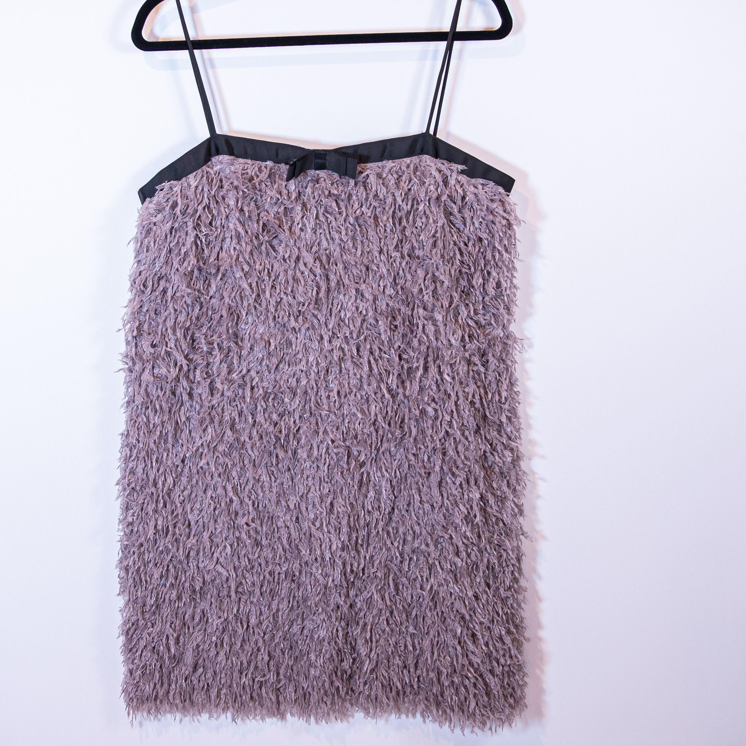 Zara NEW Zara Fringe Shag Textured Satin Strap Tank Size XL / US 12-14 / IT 48-50 - 1 Thumbnail
