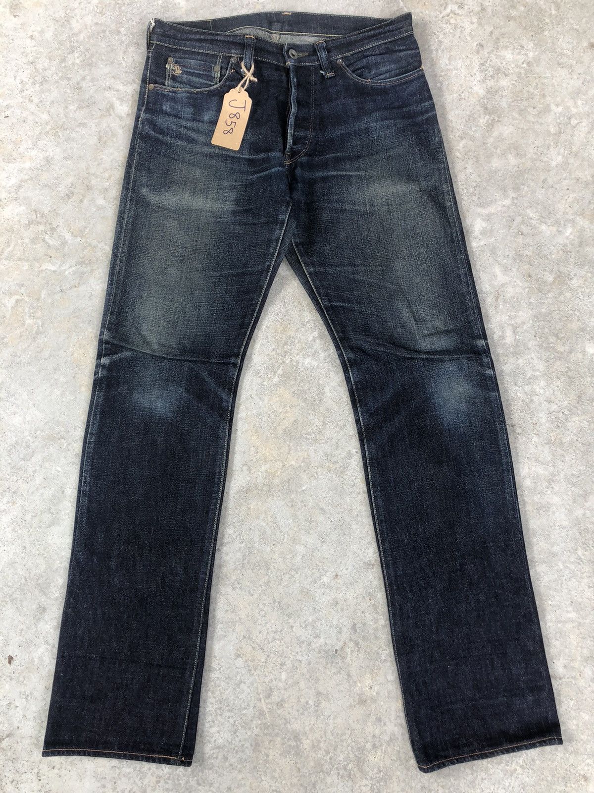 TOYS McCOY Toys Maccoy x Take Five Selvedge Denim Distressed Jeans Size US 31 - 2 Thumbnail