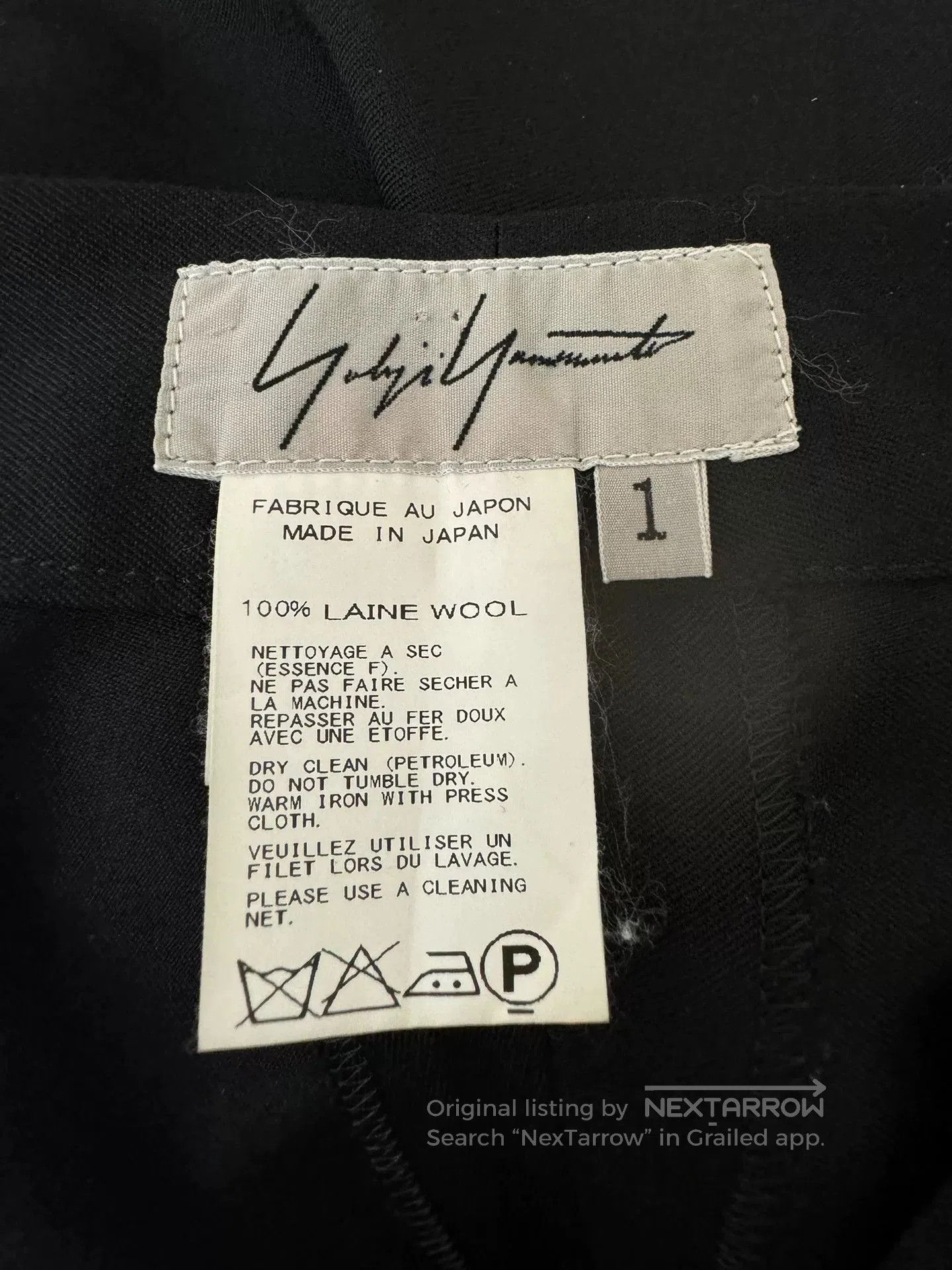 Yohji Yamamoto Yohji Yamamoto Unique Cropped Pants. Size 23" - 6 Thumbnail