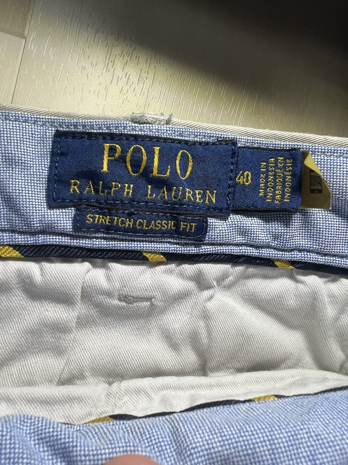Polo Ralph Lauren Polo Ralph Lauren Men's Stretch Classic Fit Khaki Flat Front Size US 40 / EU 56 - 5 Thumbnail