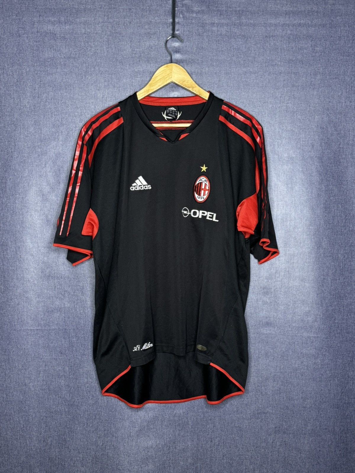 Vintage Adidas AC Milan Opel Jersey 2004/2005 Training Shirt