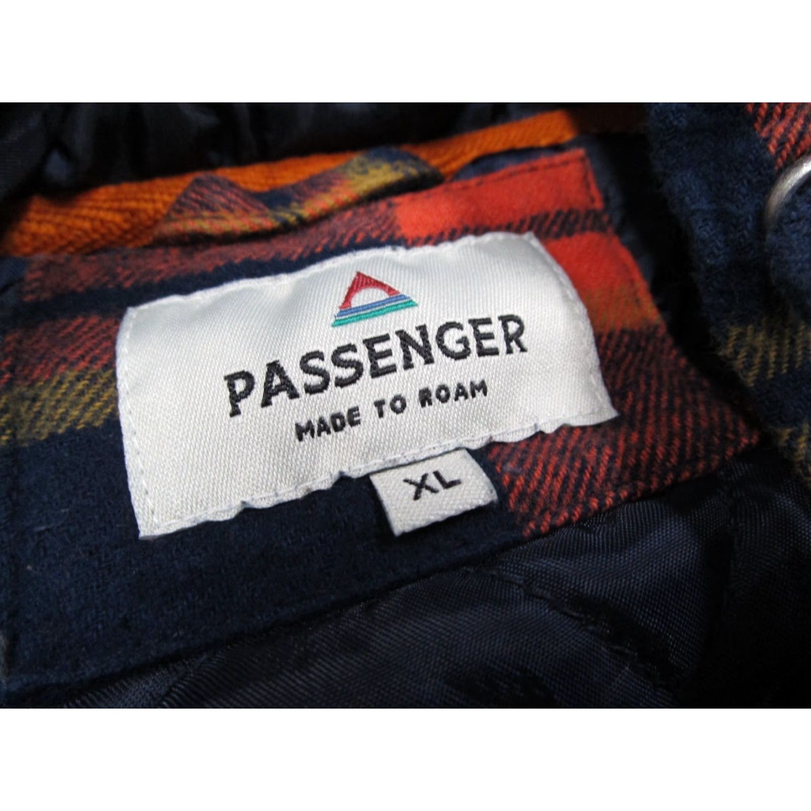 Vintage Passenger Jacket Men XL Orange Flannel Sherwood Button Up Organic Lined Size US XL / EU 56 / 4 - 2 Thumbnail