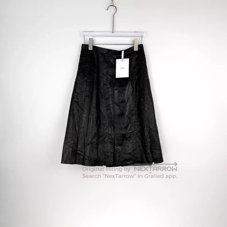 Dior Dior Black shiny skirt Size 25" / US 0 / IT 36 - 3 Thumbnail
