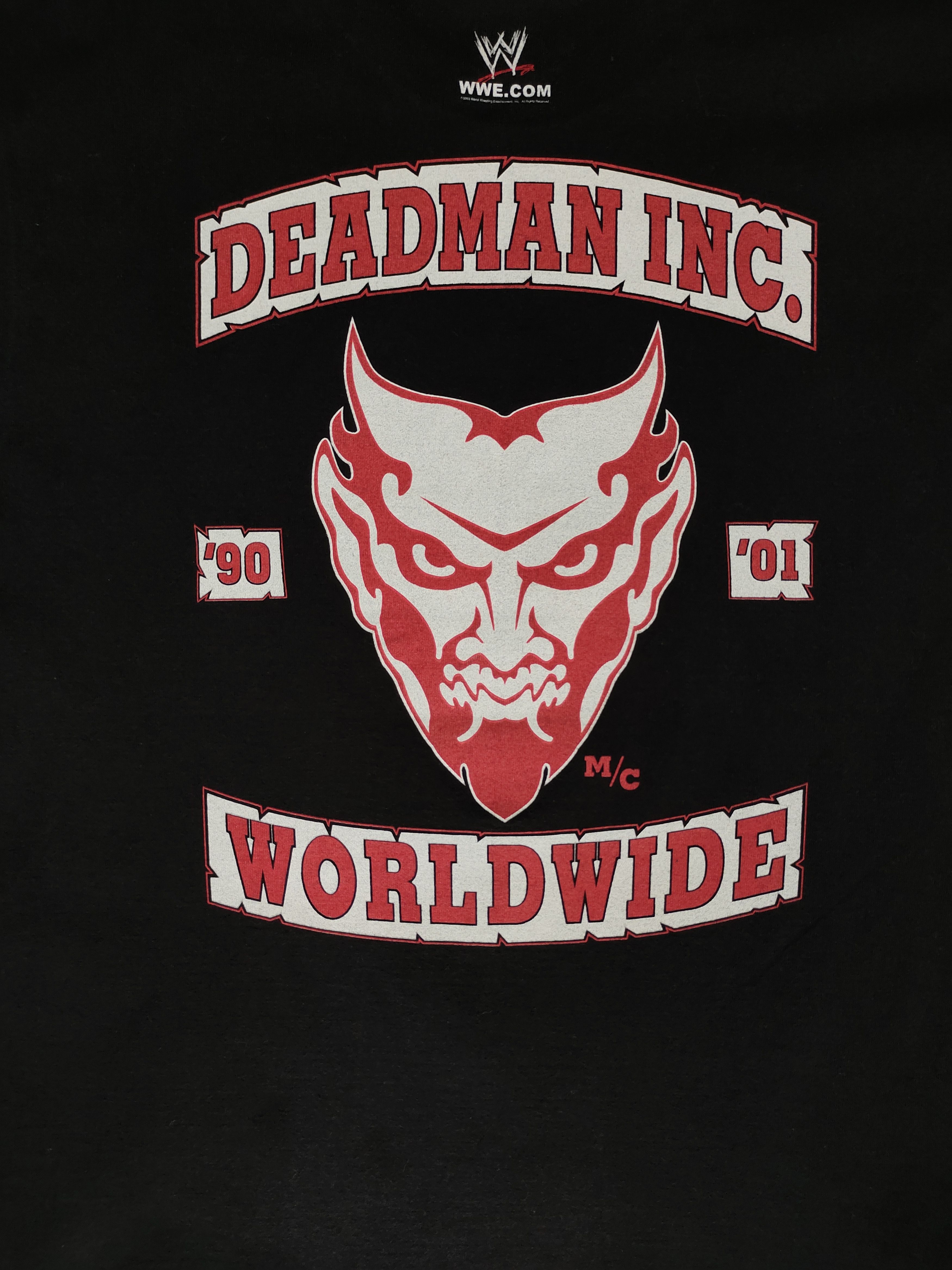 WWE Rare Vintage WWE Undertaker Deadman Inc. Logo T-Shirt Size US M / EU 48-50 / 2 - 3 Thumbnail