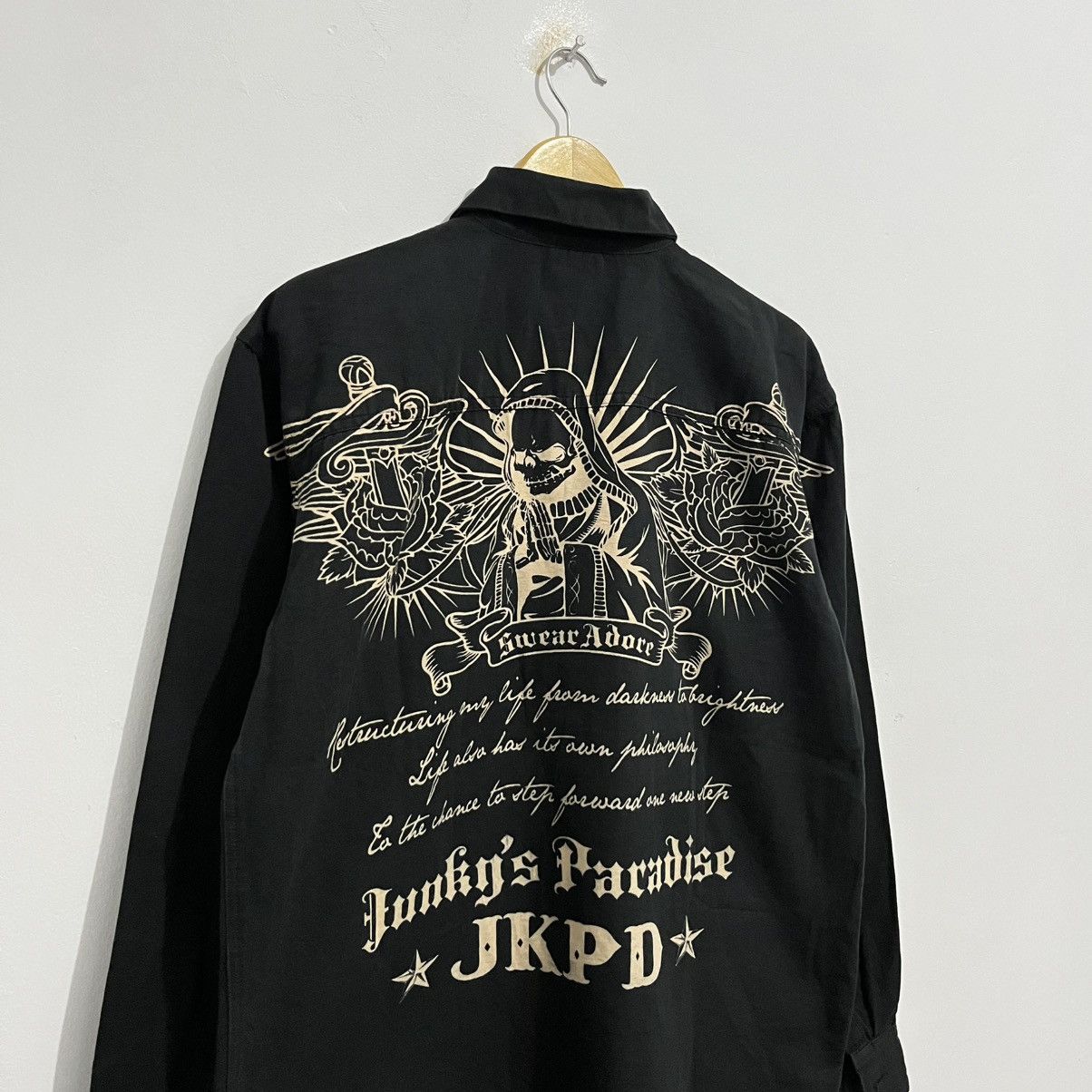Japanese Brand JKPD Junky’s Paradise Graphic Shirt - Black Size US L / EU 52-54 / 3 - 3 Thumbnail