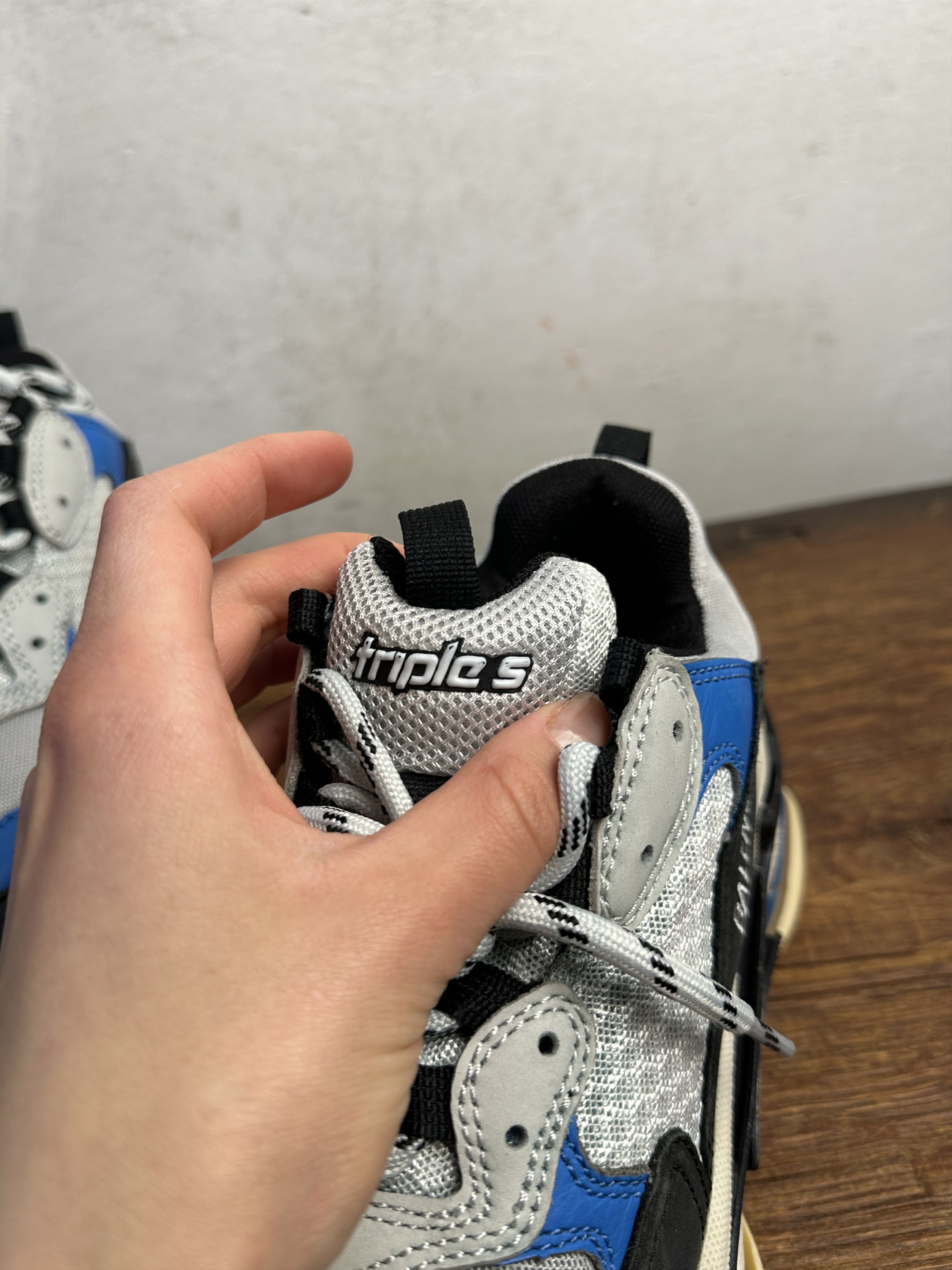 Balenciaga Balenciaga Triple S Black Blue Size US 9 / IT 39 - 9 Thumbnail