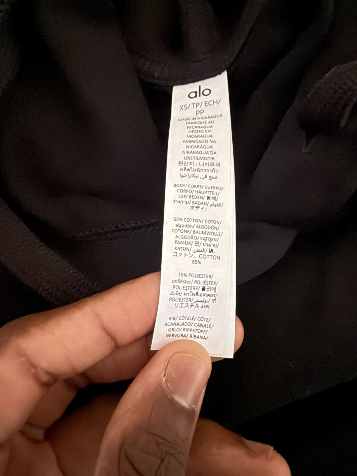 Alo Alo Accolade hoodie in black Size US XS / EU 42 / 0 - 6 Thumbnail