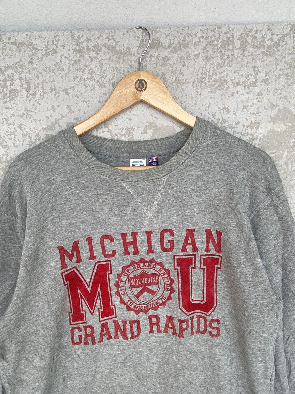Other Vintage Discus Athletic Big Printed Crewneck Sweatshirt Gray Size US XL / EU 56 / 4 - 4 Thumbnail