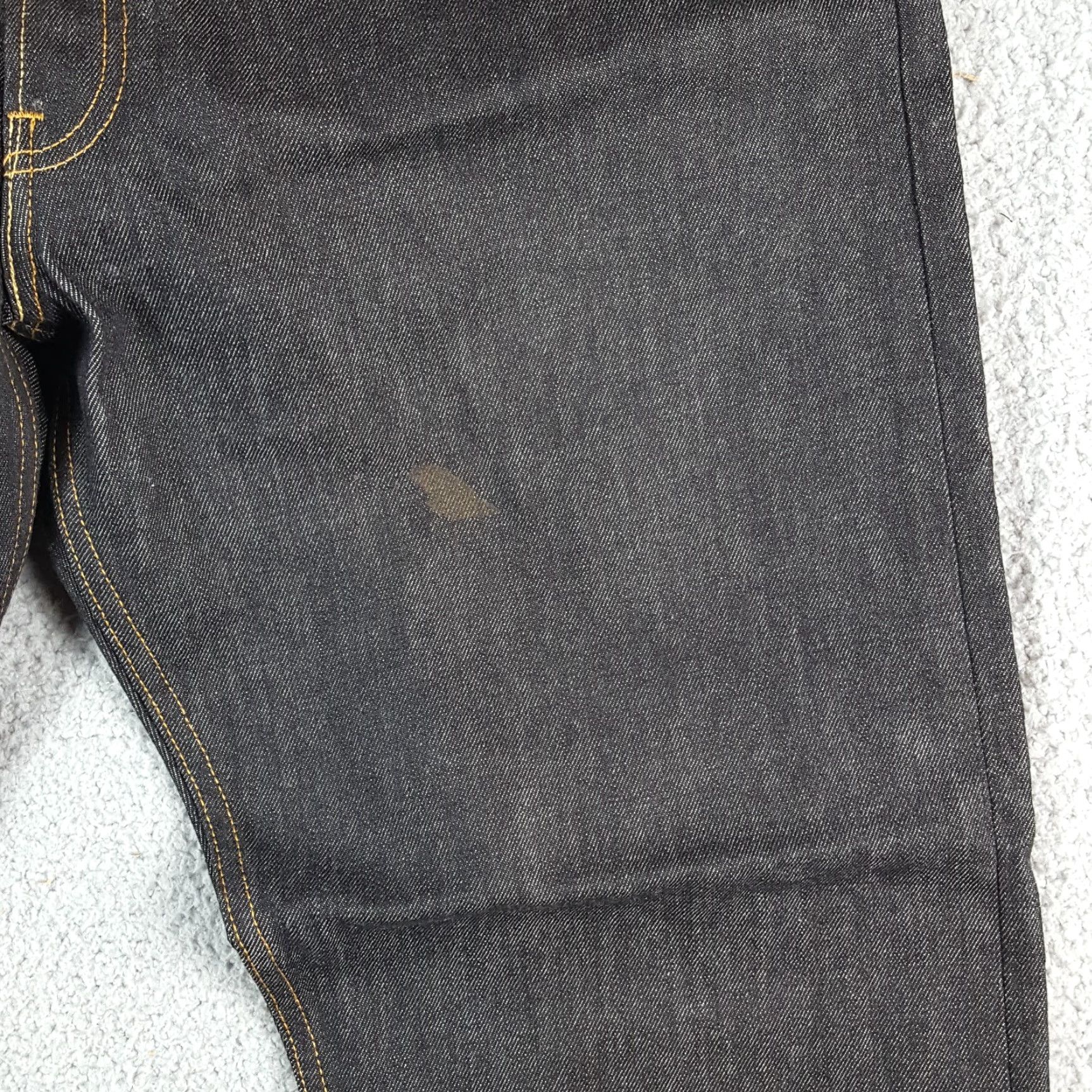 Levi's VINTAGE Levi's 501 Jeans Mens 42x32 Black Denim Straight 5-Pocket Western Button Fly Old School Cowboy 90s 00s Rock Style Regular Fit Size 42 Size US 42 / EU 58 - 3 Thumbnail