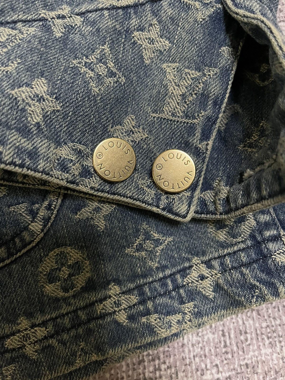 Louis Vuitton × Supreme Supreme Louis Vuitton lv jacquard denim chore coat size 46 Size US S / EU 44-46 / 1 - 3 Thumbnail