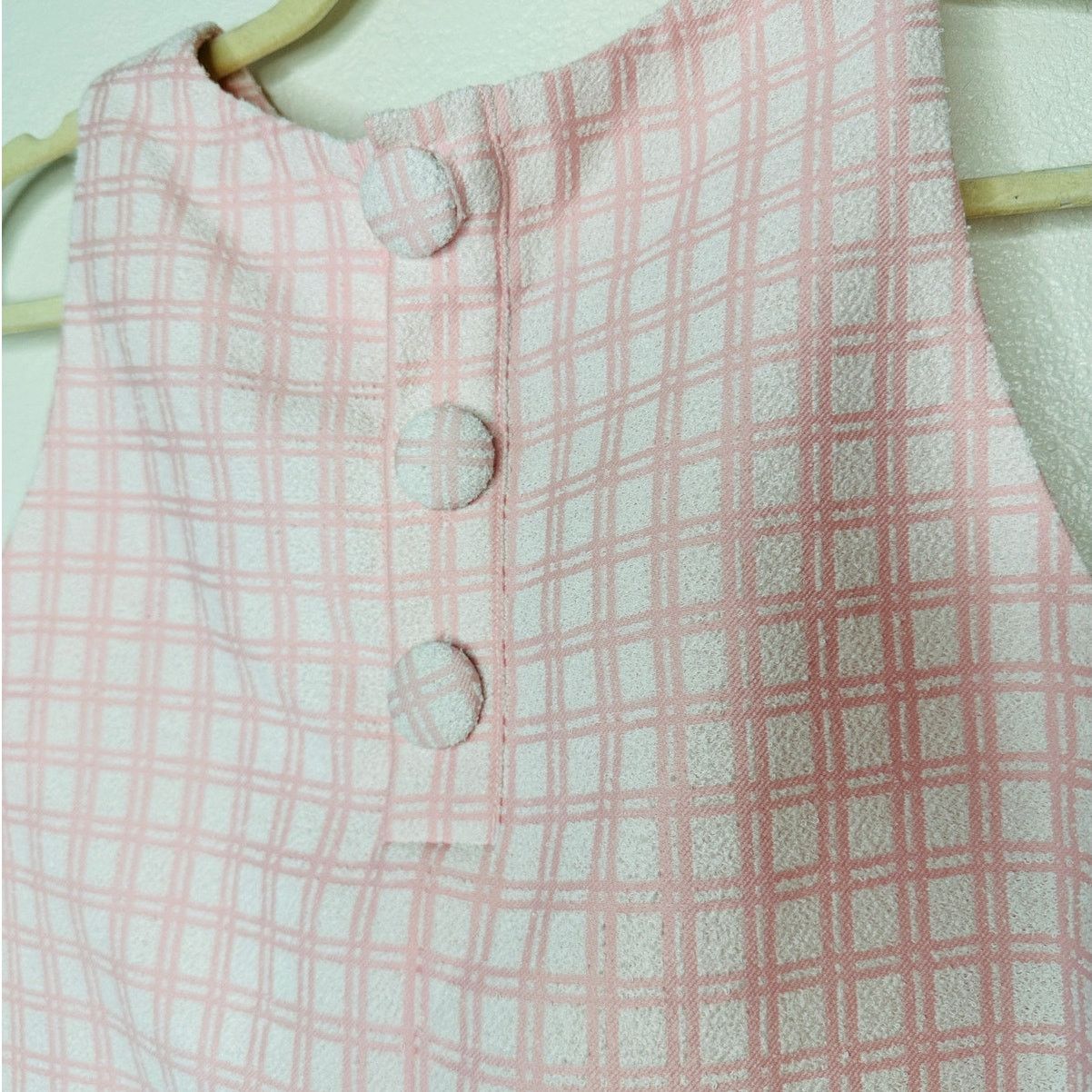 Lisa Marie Fernandez Lisa Marie Fernandez Checked Boucle Back Button Sleeveless 4 Size L / US 10 / IT 46 - 6 Thumbnail